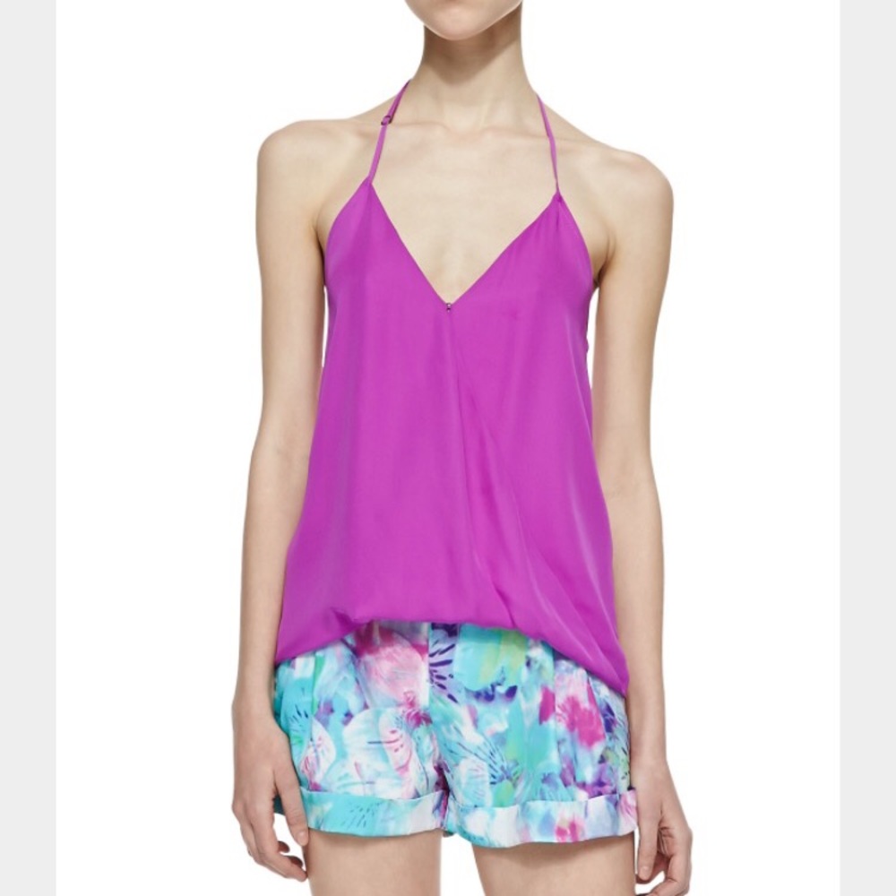 NWT Parker Silk Halter Top